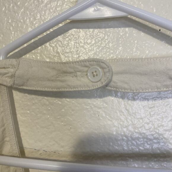 NWT Urban Outfitters Sari Seamed Linen Blend Halter Vest Top In White Size Small - Picture 9 of 13